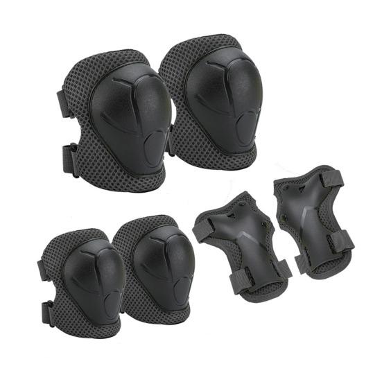 6Pcs/Set Kids Skating Protective Gear Kit with Knee Elbow Pad Wrist Guard Protector Roller Skate Skateboard Scooter Bike Cycling Safety Equipment