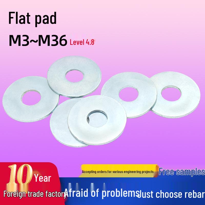 Galvanized Thickened Enlarged Flat Washer Spacer GB97 M4