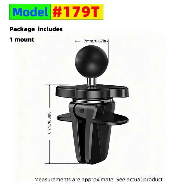 Adjustable 17mm Ball Head Car Vent Phone/GPS/Tablet Holder