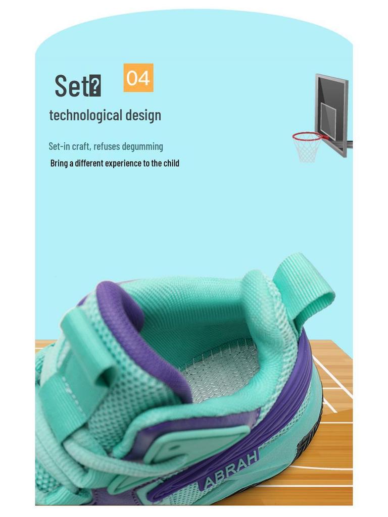 Chaussures de basket-ball en mesh respirant pour garçons, été 2025, pour adolescents et grands enfants