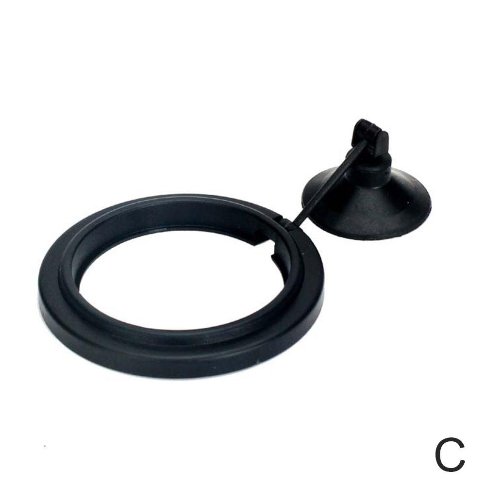 Floating Fish Food Feeder Ring - Square Circle Aquarium Station with Suction Cup, Easy Food Dispenser, Space-Saving Design