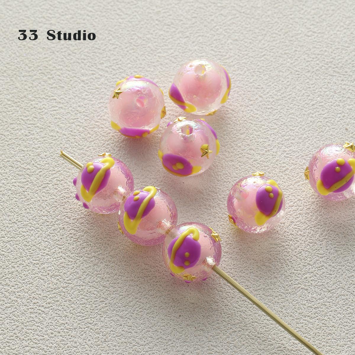 

Чистая ручная роспись бусины наклейки набор бриллиантов жемчуг DIY ювелирные аксессуары материал упаковка бусины автомобиль кулон сотовый телефон цепочка бусины 35#