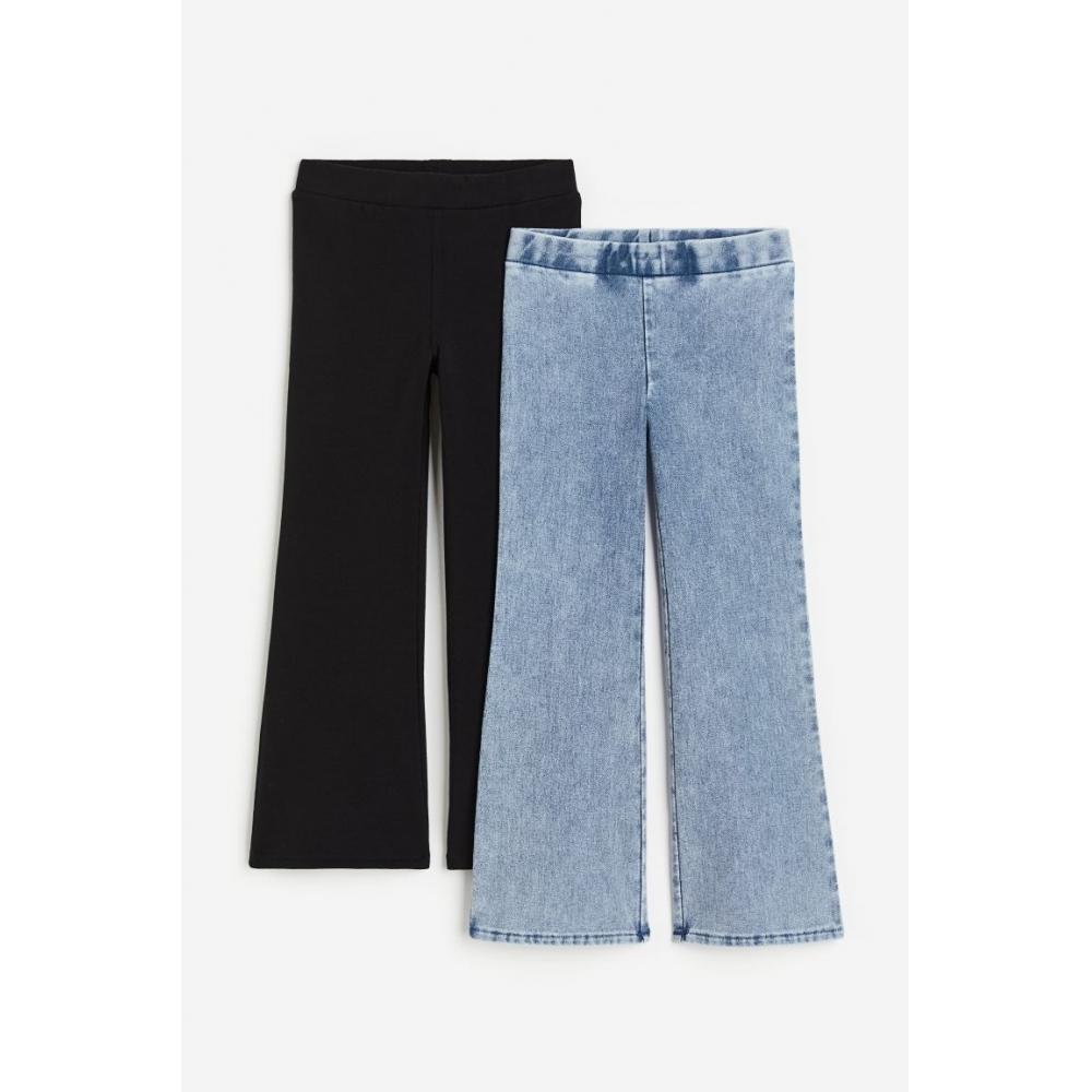 

Комплект из 2 предметов HM Flare Jeggings Denim Blue Black