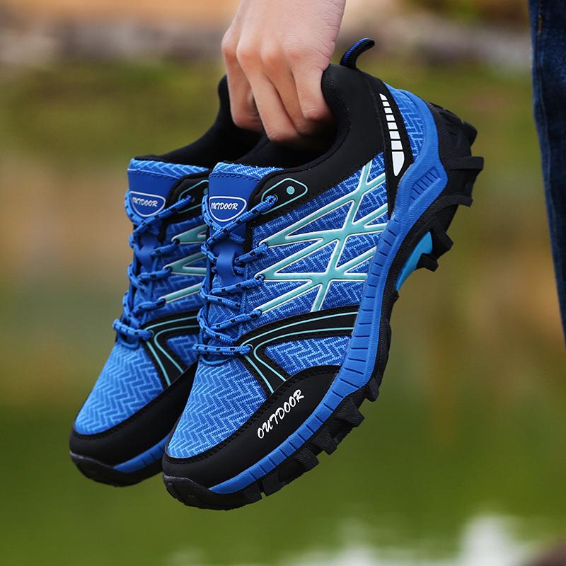 

Новые низкие туфли для спорта и отдыха на открытом воздухе. Мужская обувь больших размеров. 45 синий