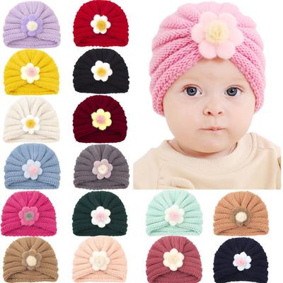 Warm Autumn Winter Newborn Children Boy Girl Knitted Hats Beanie Cap Kids Bonnet Hat Baby Hat