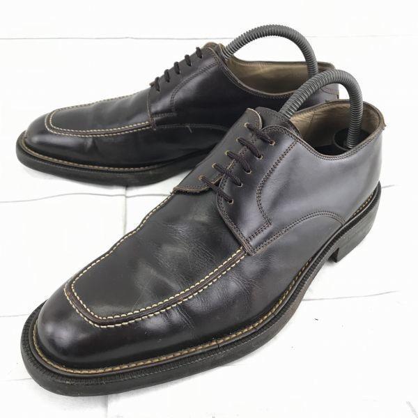 

Made in Italy Two Boots New York Genuine Leather U Tip Non Slip Sole Shoes Size 27.0cm Black(USED)
