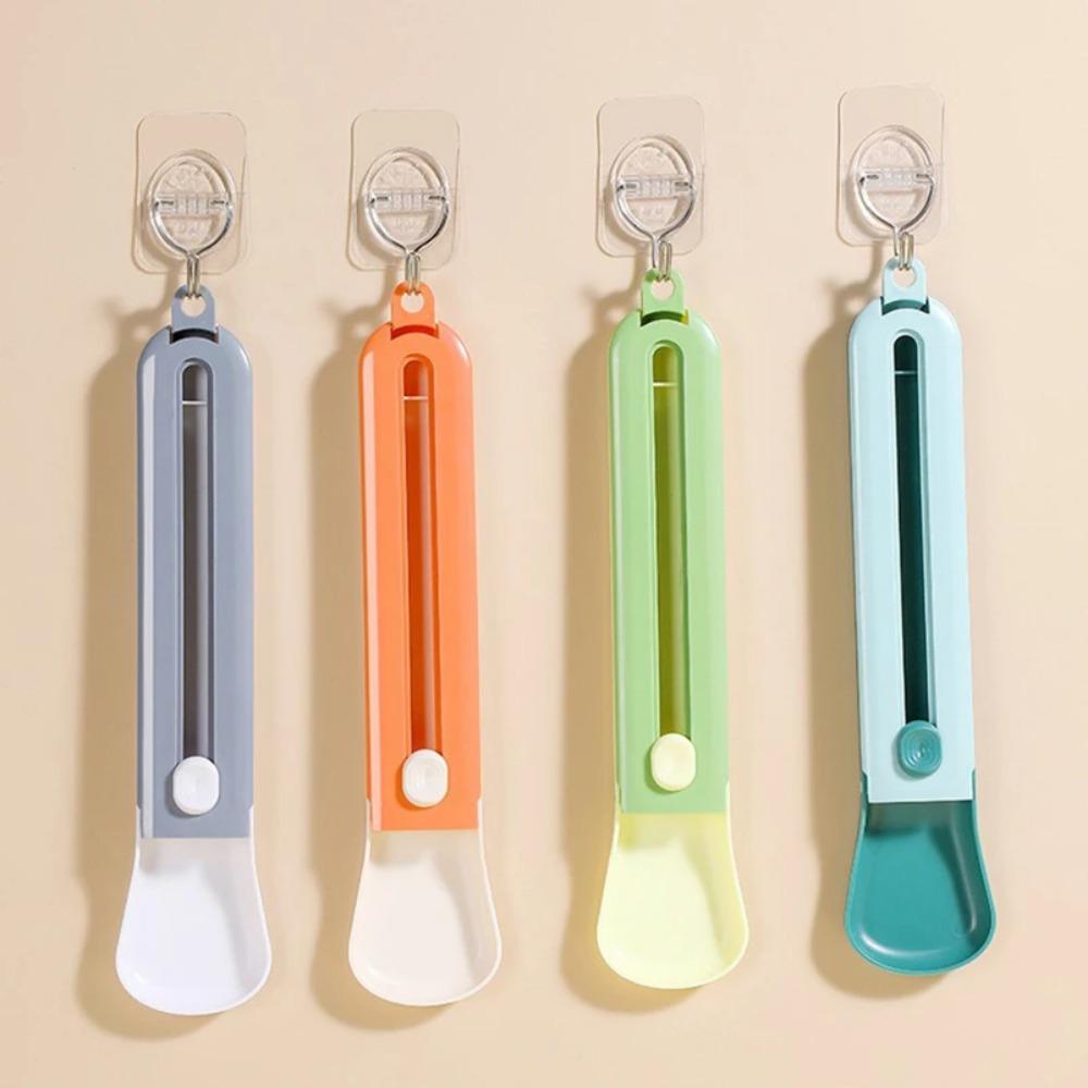 1PC Cat Feeder Cat Strip Squeeze Artifact Pet Liquid Snack Spoon Meat Paste Cat Food Feeding Spoon Long Handle Spoon