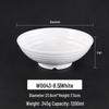 Elegant White Commercial Melamine Noodle Bowl