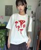 Ohesio Mushroom Overfit T-Shirt, Red