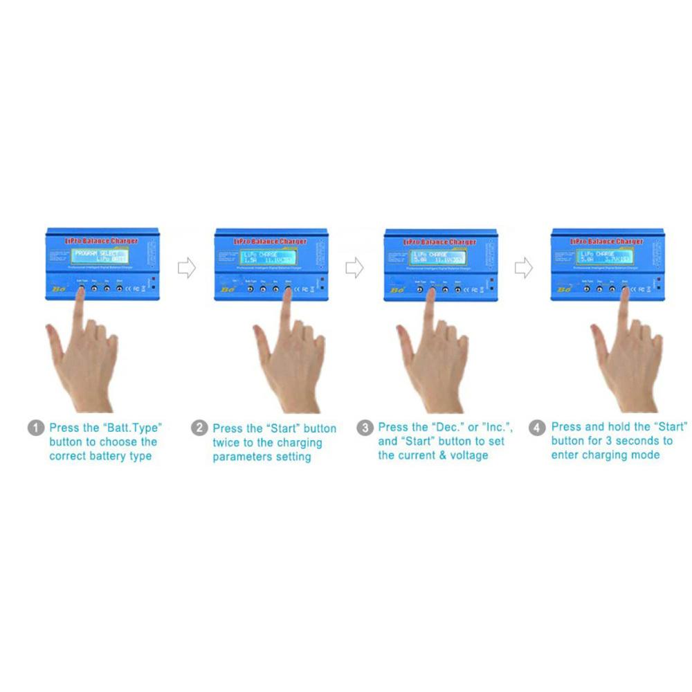 Echilibrator Digital de Încărcare / Descărcare B6 Cu Ecran LCD Pentru Baterii Lipo Nimh Nicd Life Pb