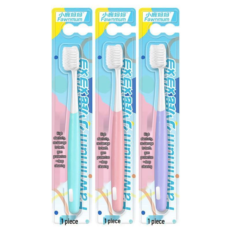 Little Deer Mama Soft Bristle Adult Toothbrush