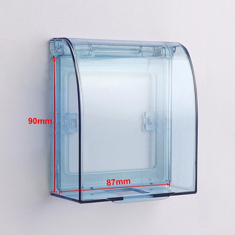 86 Type Transparent Self-Adhesive Waterproof Socket Cover for Bathroom Switches