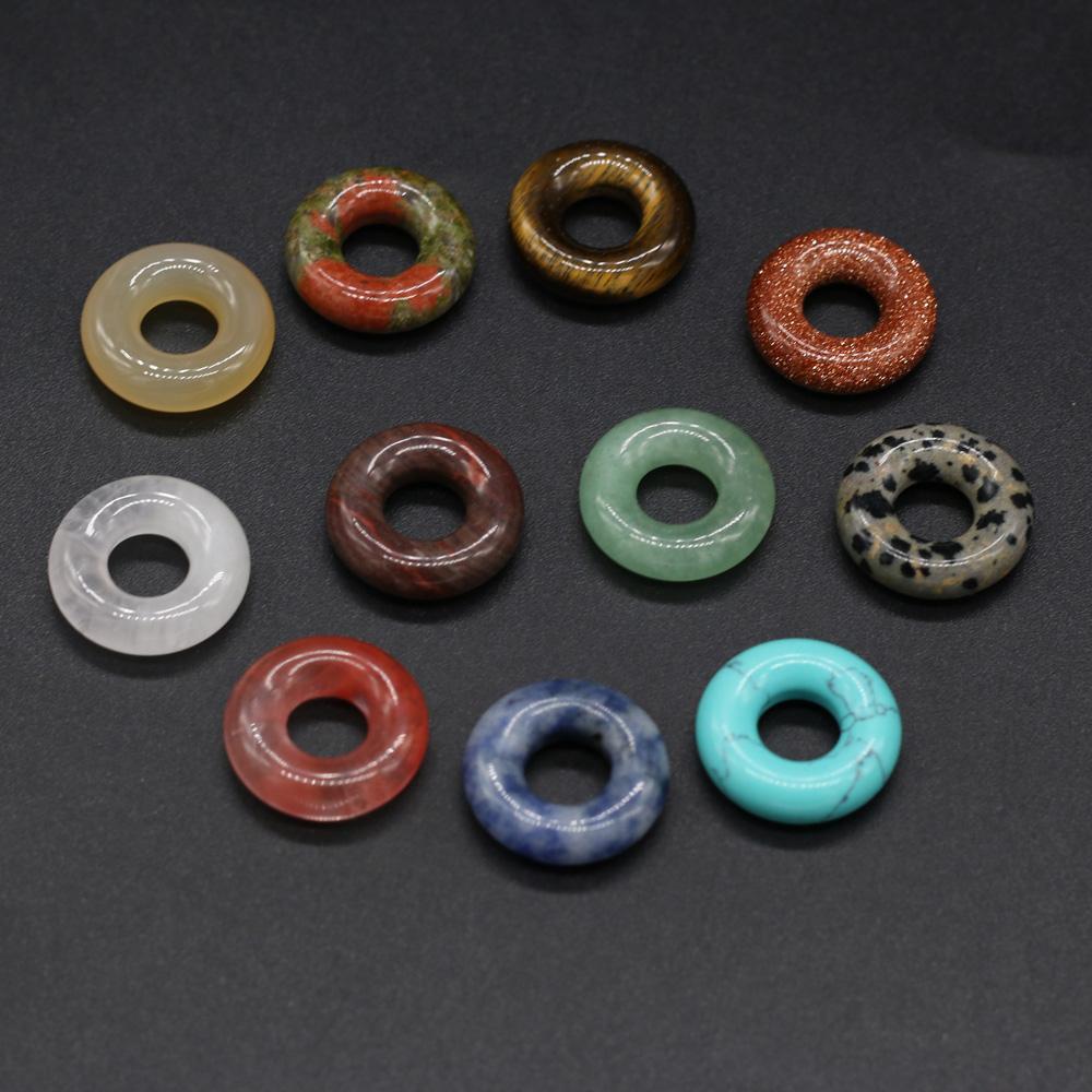 2 szt. Koraliki z kamienia naturalnego półszlachetne luźne koraliki do tworzenia biżuterii naszyjnik diy wisiorek bransoletka kolczyki akcesoria