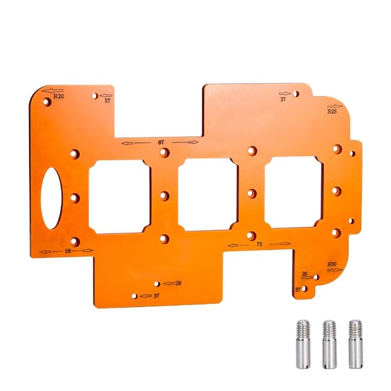 Accuracy Woodworking Template with Adjustable Designs for Accurate Hole Cutting In Furniture and Craft Projects