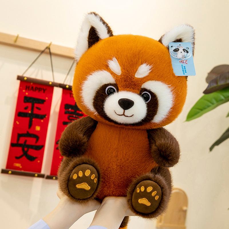 Cute Little Raccoon Doll Plush Toy Girl Sleeps with Doll Warm Heart To Accompany Girlfriend Birthday Gift