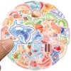 Stylish Laptop Stickers Dessert Fruit Decoration Self-adhesive Hand Account Journal Album Cartoon