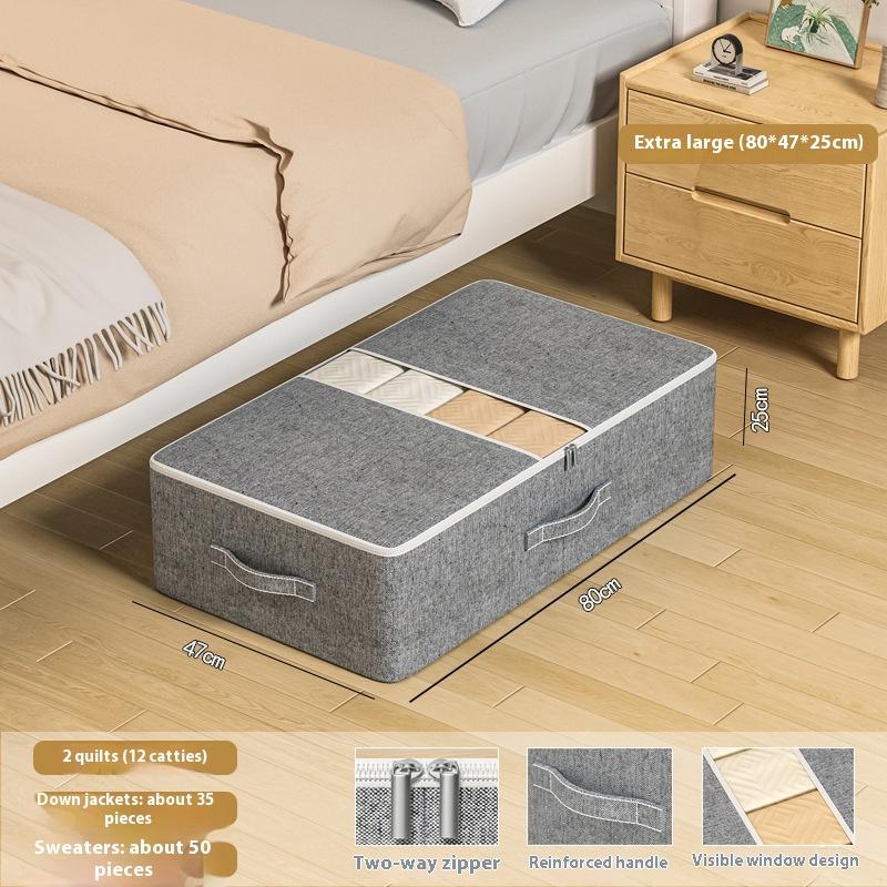 Extra große Kapazität Unterbett Kleideraufbewahrungstasche Bettdecken Aufbewahrungstasche Faltbare Hosenmantel Aufbewahrungstasche Kleiderschrank Organizer