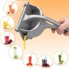 Manual Lemon Juicer, Manual Squeeze Juice Hand Press Juicer With Fine Filter for Nuts, Lemon Lime, Pomegranates, Watermelon, Orange Juicer Silver