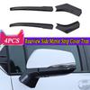 Carbon Fiber Rearview Side Mirror Strip Trim Cover For Toyota Sienna 2021-2024