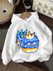 Cute Fruit Box Kids Pullover Hoodie Summer Cute Cartoon Crewneck Age 3-14