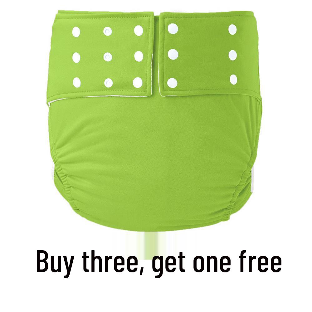 Buckle-Free Washable Adult Diapers with Ice Silk Lining for Seniors