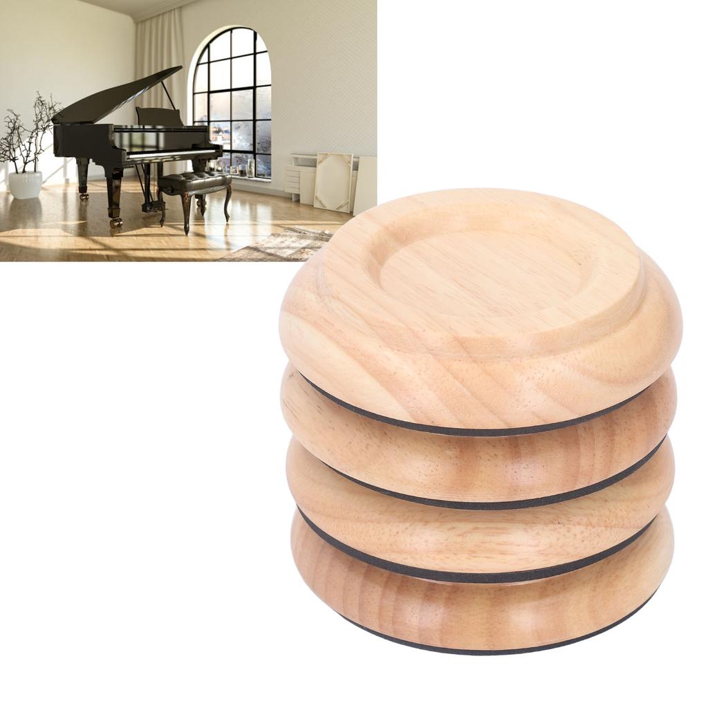 4PCS Piano Floor or Anti Vibration Small Size Non Slip Piano Caster Cups Floor or
