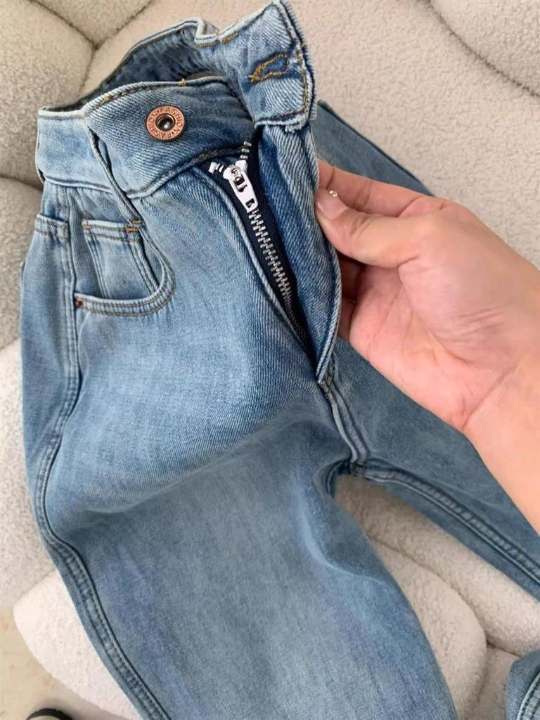 Korean Velvet-Lined High-Waist Slimming Jeans for Women - Autumn/Winter Bestseller