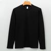 T-shirt Underwear for Men with Long Sleeves Solid Color Outer Wear Plush T-shirt for Men