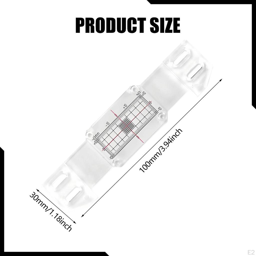 Crack Record, Size Chart Acrylic Standard Concrete Gauge