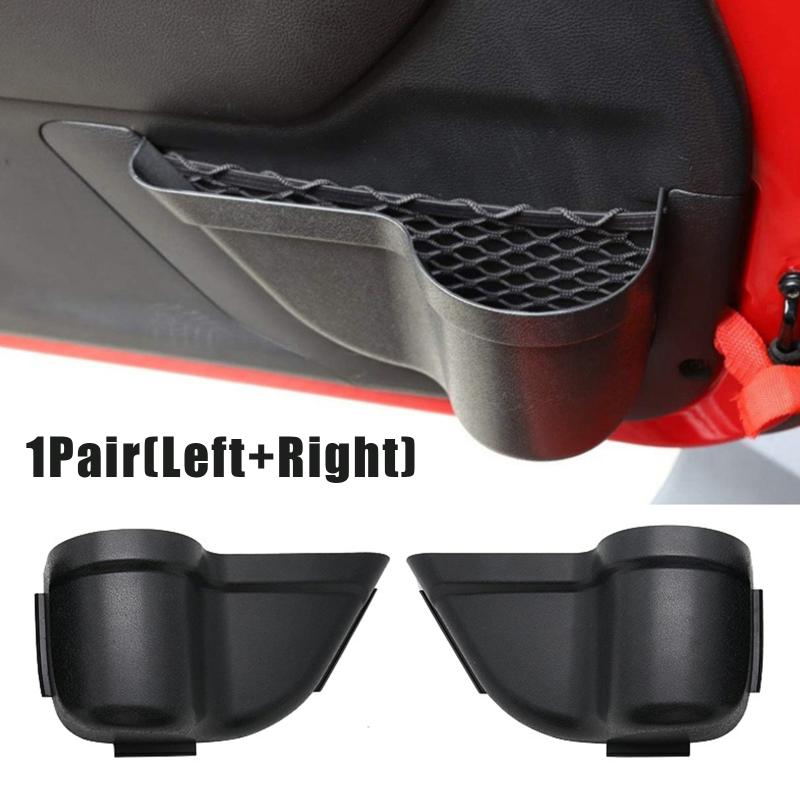 2pcs Front Back Door Storage Pockets For 2011-2017 Jk 2/4 Door Interior Storage Expansion Accessories Door Side Box