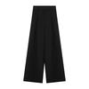 Kumikumi Autumn High Waist Black Loose Suit Pants