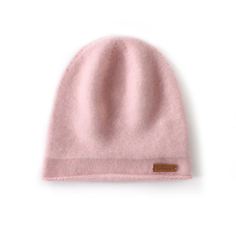 First-line Forming% Pure Cashmere Hat Warm Knitted Hat Men's and Women's Versatile Cold Hat Headgear Cashmere Hat Spot