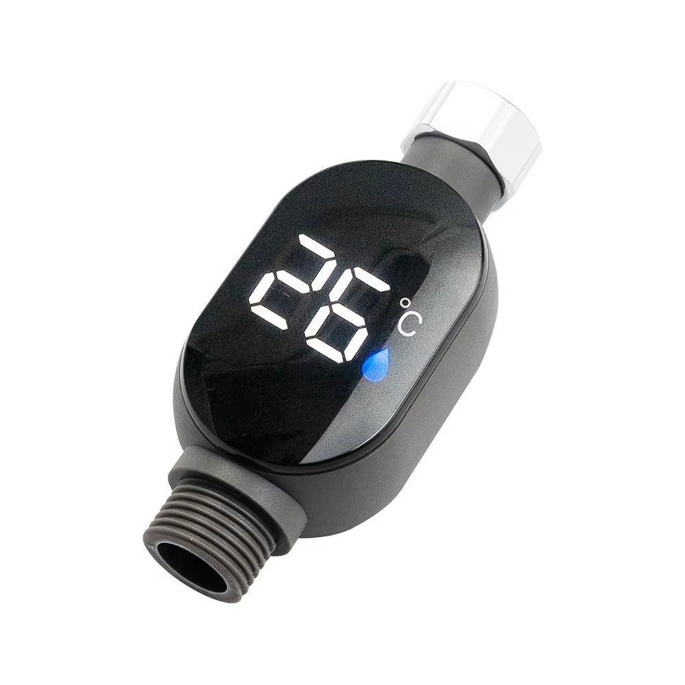Stainless-Steel Water Temperature Gauge Precise Measurement Shower Thermometer  Faucet Installation