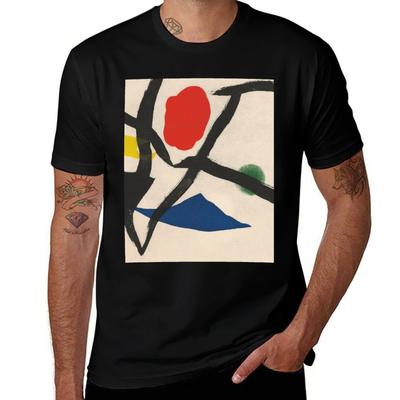 Joan Miro Cantic Del Sol T-Shirt Man T Shirt Designer Funny T Shirts Dark Humor T Shirts for Man Cotton Soft T-Shirt