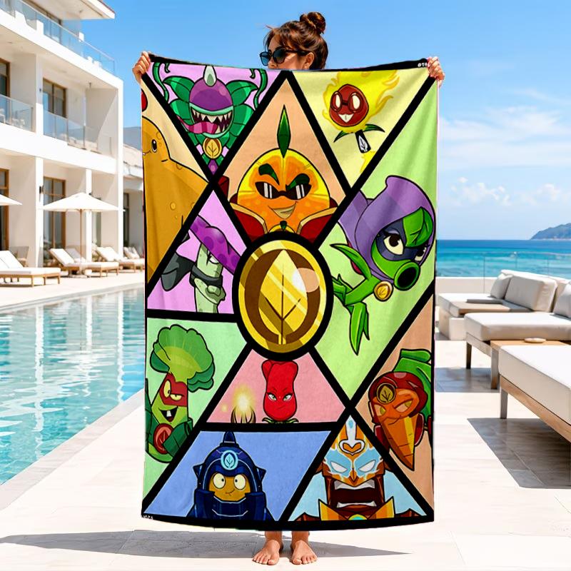Vibrant Battle Zombies Beach Towel, Microfiber Beach Towel, Perfect For Pool, Beach, Travel, Home Decor Beach Party Fan Gifts