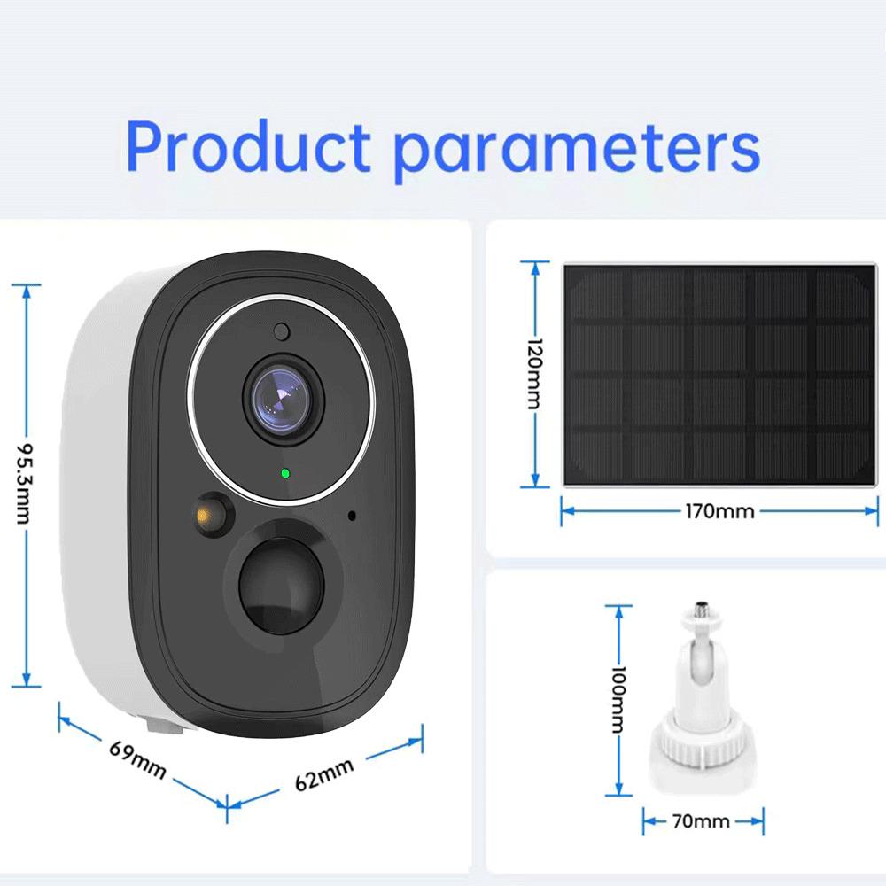 Tuya 5MP Solar Wifi Outdoor Camera Wireless Low Power Battery Security Cameras PIR Human Detect Surveillance IP Cam Color Night