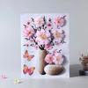 Refrigerator Sticker 3D Stereo Vase Wall Sticker Self-adhesive Wall Painting Bedroom Living Room Background Wall Decoration