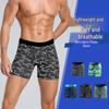 Men's Plus Size Low Waist Breathable Cycling & Running Boxer Briefs