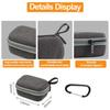 Protective Case for DJI Mic Mini, Protective Cover, Storage Bag, Hard Case for Mic Mini Charging Case and Smartphone Adapter Accessories, with Carabin