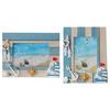 Strand Bilderrahmen Holz Mediterraner Fotorahmen Desktop Fotorahmen Halter für Nautische Heim- und Bürodekorationen