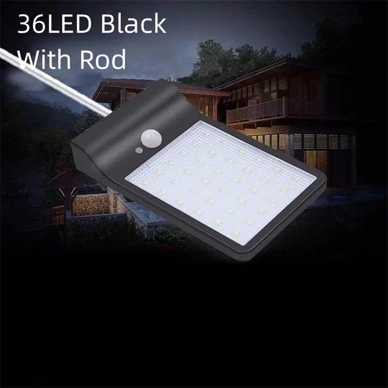 36/48 LED Home Outdoor Patio Solar Street Light Outdoor Balcony Fence Sensor Three Modes IP65 Waterproof Wall Solar Lights