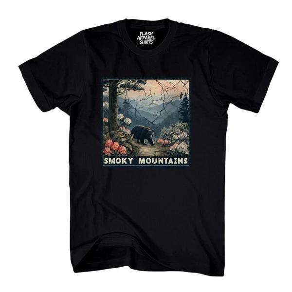 Great Smoky Mountain National Park Shirt Stamp T Shirt Camping Wildlife Nature XXXXL