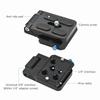 Quick Release Plate Aluminium Alloy Foldable L Shaped Camera Quick Release Plate with 1 4in and 3 8in Screw Hole for