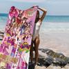 Anime BanG Dream Anime Beach Swimming Towel Soft Absorbent Washcloth Children's Gifts For Kids Travel Camping Gym