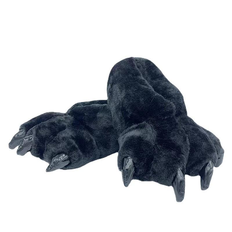 Dinosaur Claw Plush Cartoon Slippers - Cozy Animal Onesie Cotton