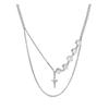 Necklace women stacked wearing accessories chain jewelry chain trendy cool spice girl sweet cool wind titanium steel does not 