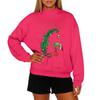 Ladies' Fashionable Casual Round Neck Long Sleeved Christmas Printed Hoodie