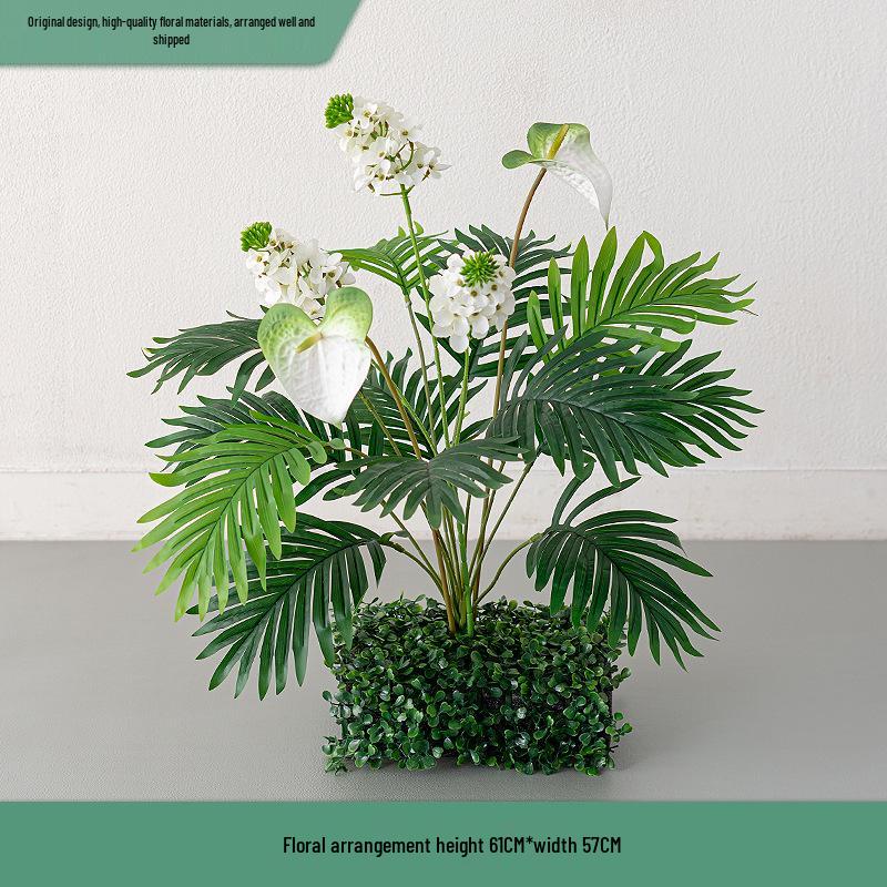 Greenery and Floral Art Installation for Open Spaces and Window Displays