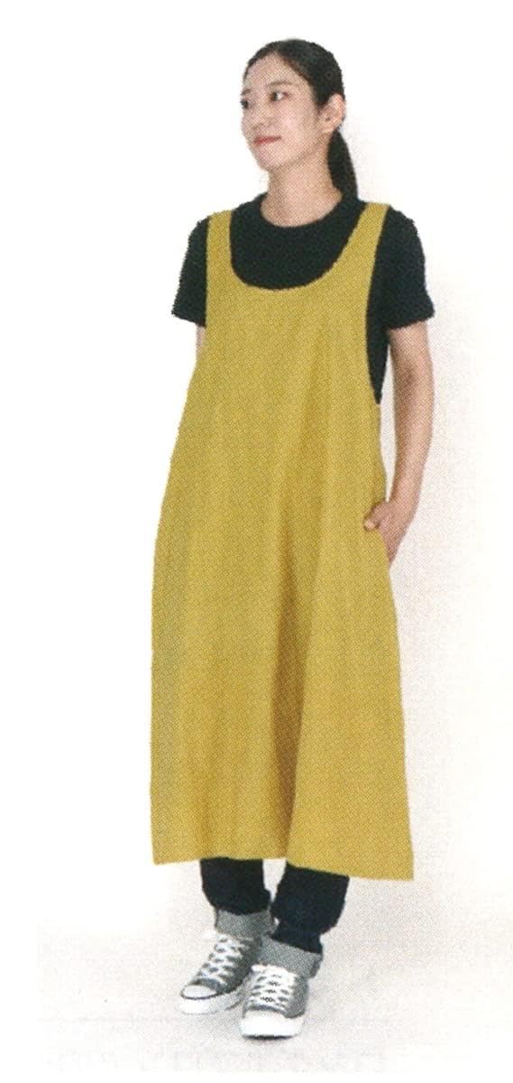 

Фартук 4535279781726 Горчичный Свободный размер [Friends Hill] горчичный