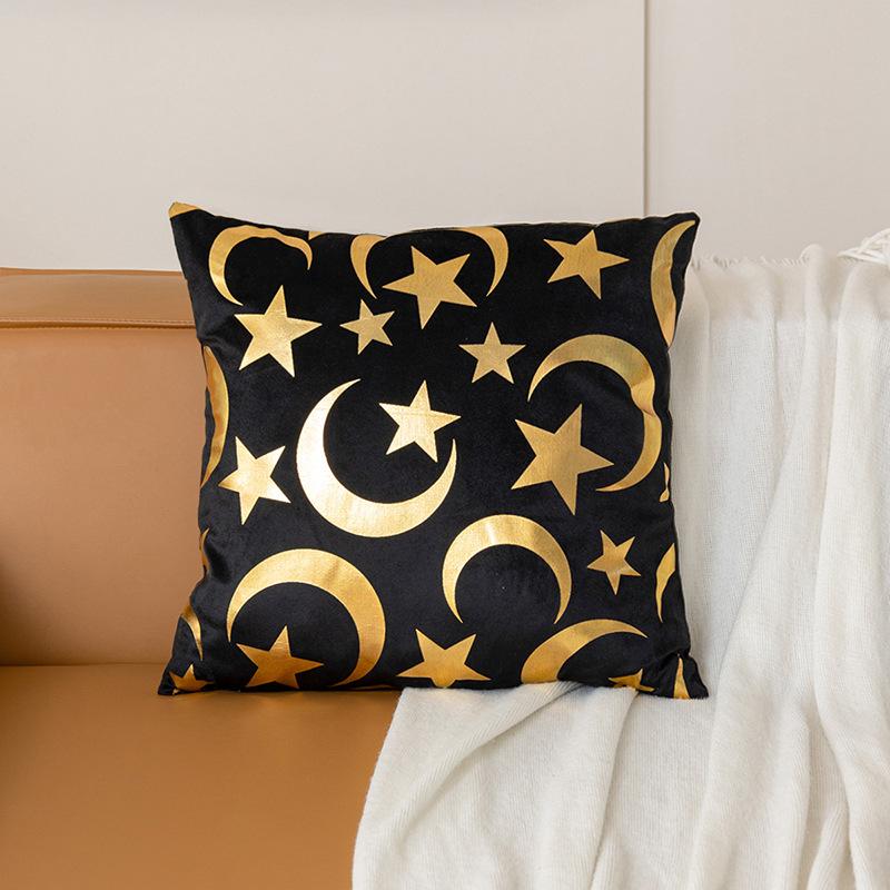 Золотая луна, горячая золотая наволочка для подушки, декоративная наволочка для дивана в гостиной, наволочка для подушки в спальне 45*45cm ZY2-1